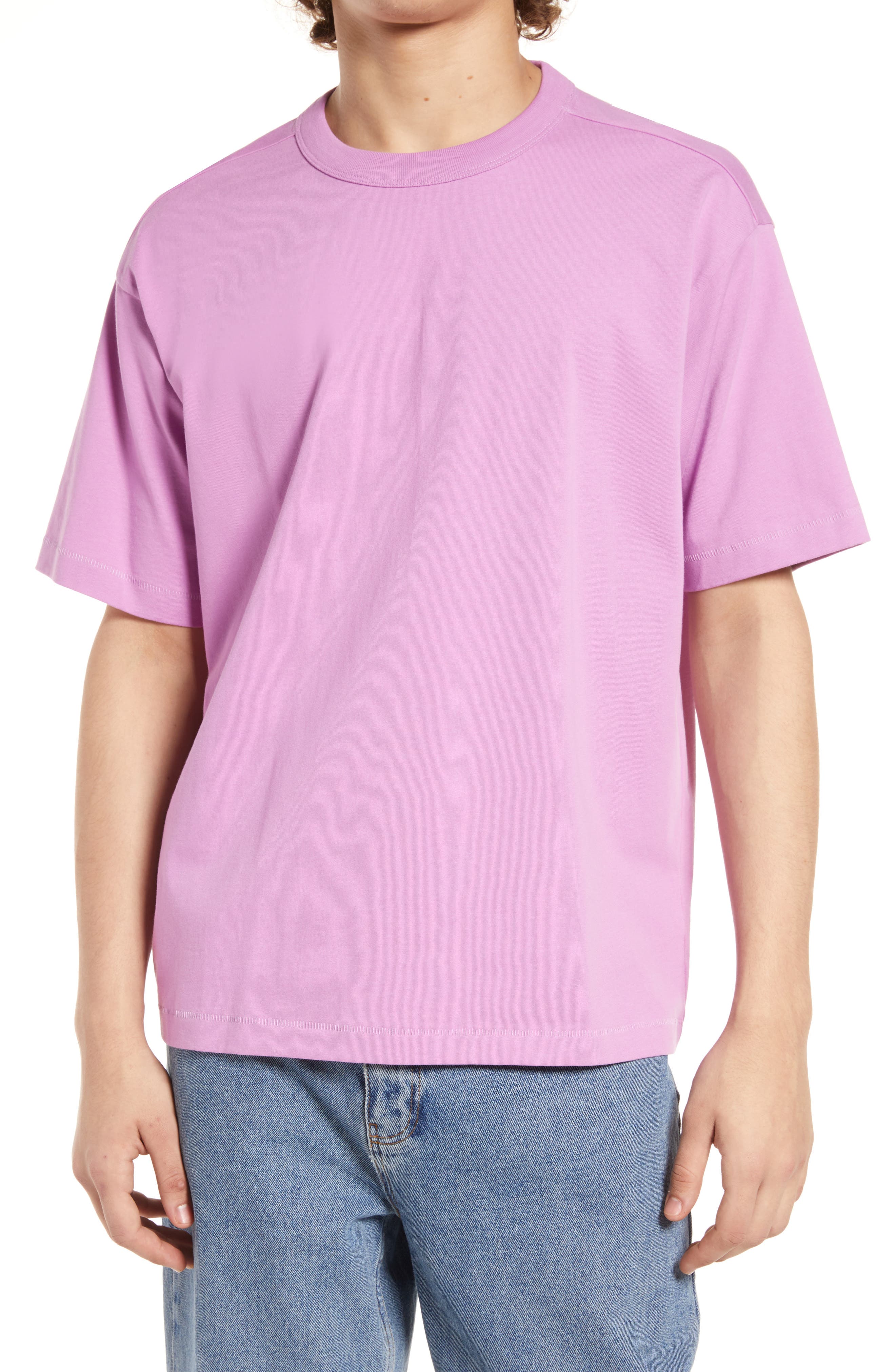 Boys Mens Cotton Short Sleeve T-Shirts Leisure Slim Fit Crew-Neck Tee Tops 